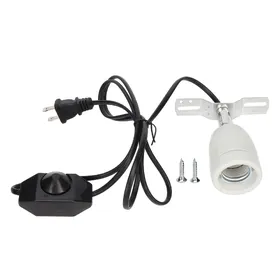 Meilleurs prix pour Douille de lampe chauffante rotative en céramique pour reptiles E27 400 W avec interrupteur