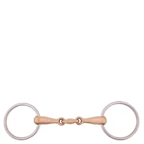 Comparer les prix de Mors double brisures pour cheval massif inox BR Equitation Cuprion
