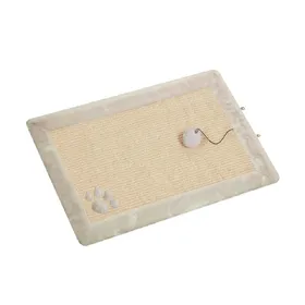 Meilleurs prix pour NOBBY Tapis grattoir sisal beige/blanc pour chat 58 x 38cm