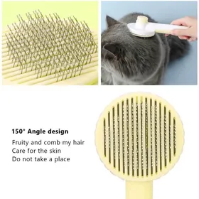 Meilleurs prix pour Brosse pour chat professionnelle ronde épaisse aiguille fonction de massage brosse de toilettage pour animaux de compagnie