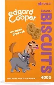 Comparer les prix de Edgard & Cooper Biscuits Protéinés Naturels au poulet et céréales complètes pour chien - Lot de 2x 400gr