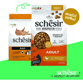 Meilleurs prix pour SCHESIR croquettes Animal Monoprotein Formula poulet pour chat - 1.5kg