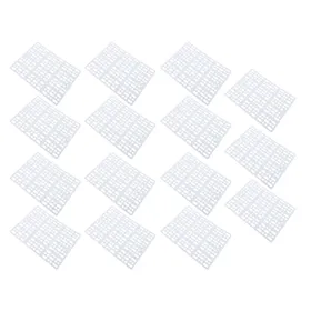 Comparer les prix de 15PCS Coussinets Pieds de Lapin Plastique de Qualité Alimentaire Nettoyage Facile Tapis de Sol pour Cage de Lapin pour Cochon d'Inde Blanc