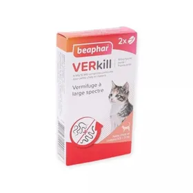 Meilleurs prix pour VERMIFUGE Beaphar VERkill Petits chats et chatons 0,5 - 2kg Boite de 2 comprimés insectifuge