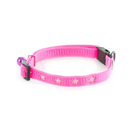Meilleurs prix pour Collier Argent pour chat rose motif étoiles