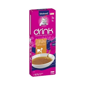 Meilleurs prix pour Snack Liquide Poulet Et Taurine Vitakraft - La Boite De 5 Sachets De 30g