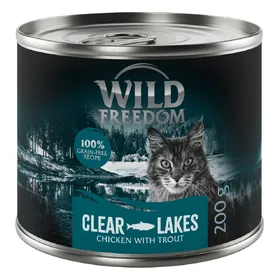 Meilleurs prix pour Wild Freedom Adult 6 x 200 g recette sans céréales - Clear Lakes - poulet, truite