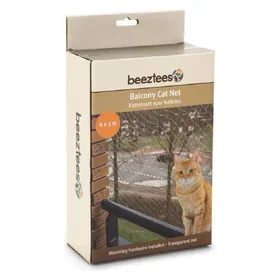 Comparer les prix de Beeztees Filet de balcon pour chats Transparent 6 x 3 m 410483