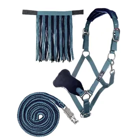 Meilleurs prix pour Licol pour cheval avec longe et frange anti-mouche HKM