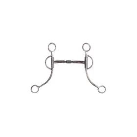 Meilleurs prix pour Mors western snaffle pour cheval double articulation à joues longues en acier inoxydable Pool's