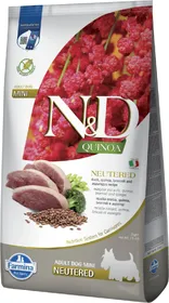 Comparer les prix de FARMINA N&D Quinoa Canard pour chien stérilisé mini