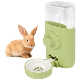 Comparer les prix de Distributeur deau automatique - Fontaine à eau pour lapin - 600ML - Plastique - Intérieur Heerico
