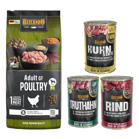 Meilleurs prix pour Lot mixte Belcando 15 kg / 12,5 kg + 6 x 400 g pour chien - Adult Grain-Free Poultry (12,5 kg)