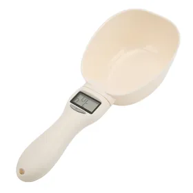 Comparer les prix de Cuillère Doseuse Numérique pour Aliments pour Animaux de Compagnie Tasse Doseuse pour Aliments pour Chien avec Écran LCD pour Mesurer la Nourriture des Animaux de Compagnie L(for 6.5-9kg) white