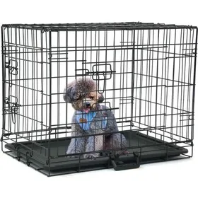 Comparer les prix de Cage pour Chien de transport pliante en métal 60 x 43 x 50 cm Noir
