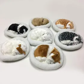 Meilleurs prix pour ARAMOX Jouet réaliste de chat de sommeil Jouet de chat endormi réaliste poupée danimal en peluche respirant linge decoration
