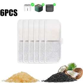 Meilleurs prix pour 6 Pièces Filtre de Fontaine à Eau, pour Fontaine à Eau pour Chat Chien 3L BYONDSELF® EZ1002