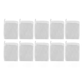 Meilleurs prix pour 10pcs Sacs Médias Filtrants pour Aquarium Multiusages Réutilisables Sacs Médias Filtrants à Mailles Fines avec Fermeture Éclair pour white