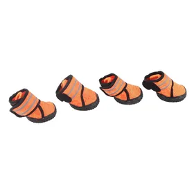 Meilleurs prix pour 4PCS Chaussures pour Animaux Antidérapantes Respirantes Chaussures pour Chien avec Bandes Réfléchissantes pour Chiens Petits Moyens Grands