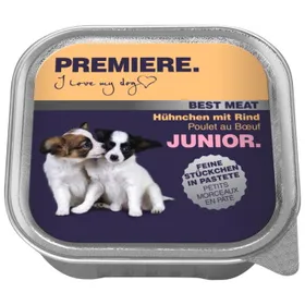 Meilleurs prix pour PREMIERE Best Meat Junior Poulet et bœuf 16x100 g