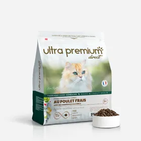 Meilleurs prix pour Croquettes sans céréales au poulet frais pour chat stérilisé