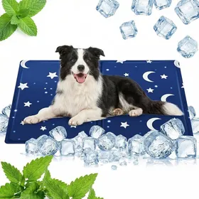 Meilleurs prix pour Tapis Rafraîchissant avec Gel Auto-Refroidissant Non Toxique - En PVC Durable - Dimensions 50x65 cm pour Animaux
