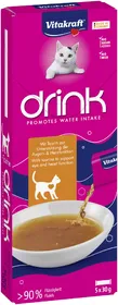 Meilleurs prix pour VITAKRAF Vita drinks Boisson sans céréale ni sucre ajouté pour chat - 2 saveurs au choix - Poulet - 5x - 6 x 30g