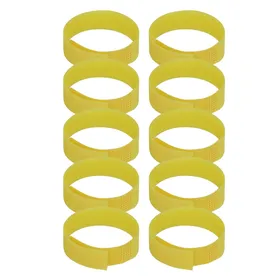 Meilleurs prix pour 10 Pièces Colliers de Coq Anti-Crochet Sans Bruit Bande de Cou pour Coqs pour Empêcher les Poulets de yellow