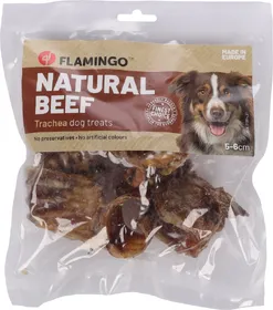 Comparer les prix de Friandises Chien - Flamingo Nature snack Trachées de bœuf - 100 gr