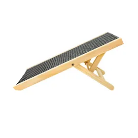 Comparer les prix de Rampe pour chien en bois Hauteur réglable Antidérapante Pliable Échelle d'escalade pour animal de compagnie pour canapé lit Voiture Taille: Size: Approx. 70x35cm / 27.6x13.8in   (M) gray