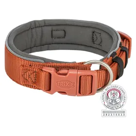 Meilleurs prix pour Collier Pour Chien - Trixie - Premium - Extra Large - Couleur Rouille/Graphite Gris - Taille Grand