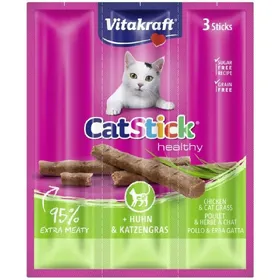 Meilleurs prix pour VITAKRAFT Cat Stick mini Friandise pour chat au Poulet avec de lHerbe a chat - Lot de 20x3