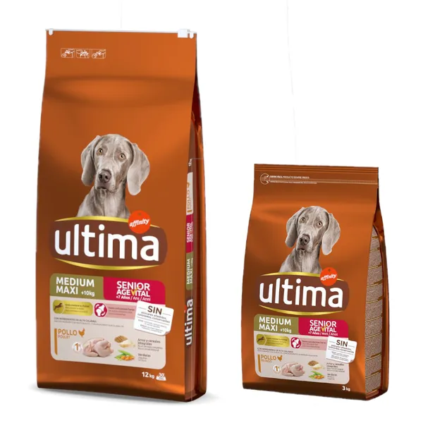 Medium / Maxi Senior poulet Ultima - Croquettes pour chien – photo 3