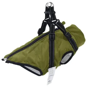 Comparer les prix de VidaXL Manteau Chien - Taille L - Vert Armée