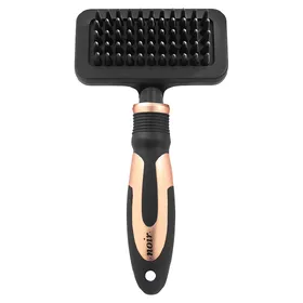 Comparer les prix de EBI-Brosse flexible Chien et Chat – Slicker noir – 20,5 x 4,2 cm