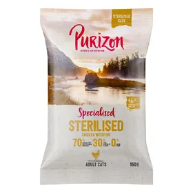 Meilleurs prix pour Purizon Adult Sterilised poulet, poisson sans céréales - Croquettes pour chat