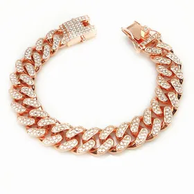 Meilleurs prix pour Collier Chaîne Dorée Maillons Cubains de Luxe pour Chats, Chiot, Bijoux de Luxe Strassés, Accessoires de Mariage Bal 14 Inch 35cm
