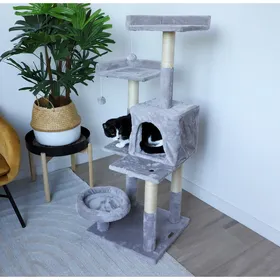 Comparer les prix de Arbre à chat - 121 cm - Zolia Grumpy - 45x45x121cm
