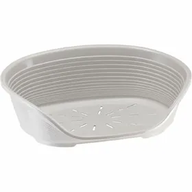 Comparer les prix de Panier-Corbeille SIESTA DELUXE Taille 2 - 49*36*17,5 cm - Gris clair - FERPLAST