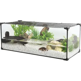 Comparer les prix de Aquarium Tortue Karapas Aqua 80 Pro Noir - Zolux