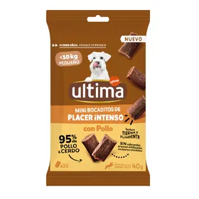 Meilleurs prix pour Lot économique : 48x40g poulet Ultima Dog Mini snack friandise pour chien