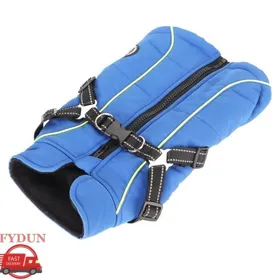 Comparer les prix de FYDUN Manteau de chien Manteau chaud et imperméable pour chien, gilet réfléchissant, veste épaisse avec animalerie manteau M.
