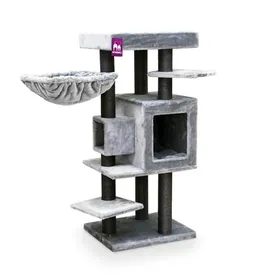 Meilleurs prix pour Jouet chat - Petrebels Arbre à chat Cleopatra 134 grey - 55 x 45 x 134 cm