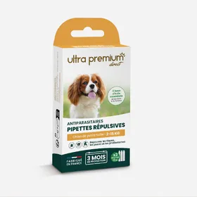 Meilleurs prix pour Pipettes répulsives Antiparasitaires pour chien de petite taille  (2 à 15 kg)