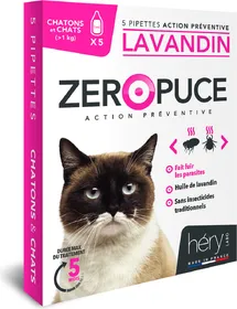 Meilleurs prix pour Pipettes antiparasitaires au Lavandin pour chatons & chats x6 - Lot de 2 - Chatons & chats x6
