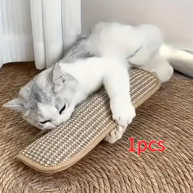 Meilleurs prix pour Jeu Oreiller pour Chat et Griffoir pour Chat pour Jeu Solo et Interaction Intime Pour Garder Votre Ami Félin Heureux et Apaisé, Divertissement Félin 1pc 26*6CM white