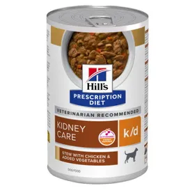 Comparer les prix de Hill's Prescription Diet Kidney Care k/d Ragout aux poulets et aux légumes ajoutés 12x354g 48x354 kg