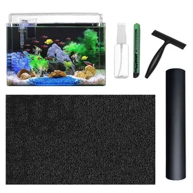 Comparer les prix de Fond Aquarium Noir 2m – Film Arrière Électrostatique Autocollant Papier Peint Statique Décoration Immersion Sous-Marine