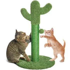 Meilleurs prix pour Arbre à Chat - ZGEER - Cactus - Griffoir en Sisal Naturel - 40x40x58 cm - Convient aux Chats