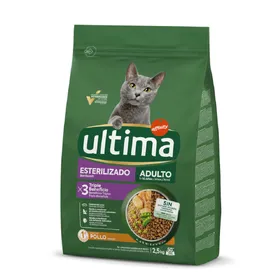 Meilleurs prix pour 2.5kg Stérilisé, poulet, orge Ultima Croquettes pour chat + 8x85g sachets offerts !
